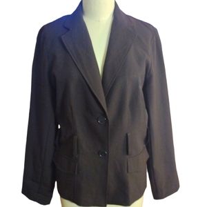 GC- Women's Fall Office Jacket, Sz 14, Chocolate Brown